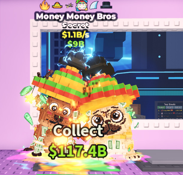 Money Money Bros 1.1b/s 6 traits Roblox, Steal a Brainrot