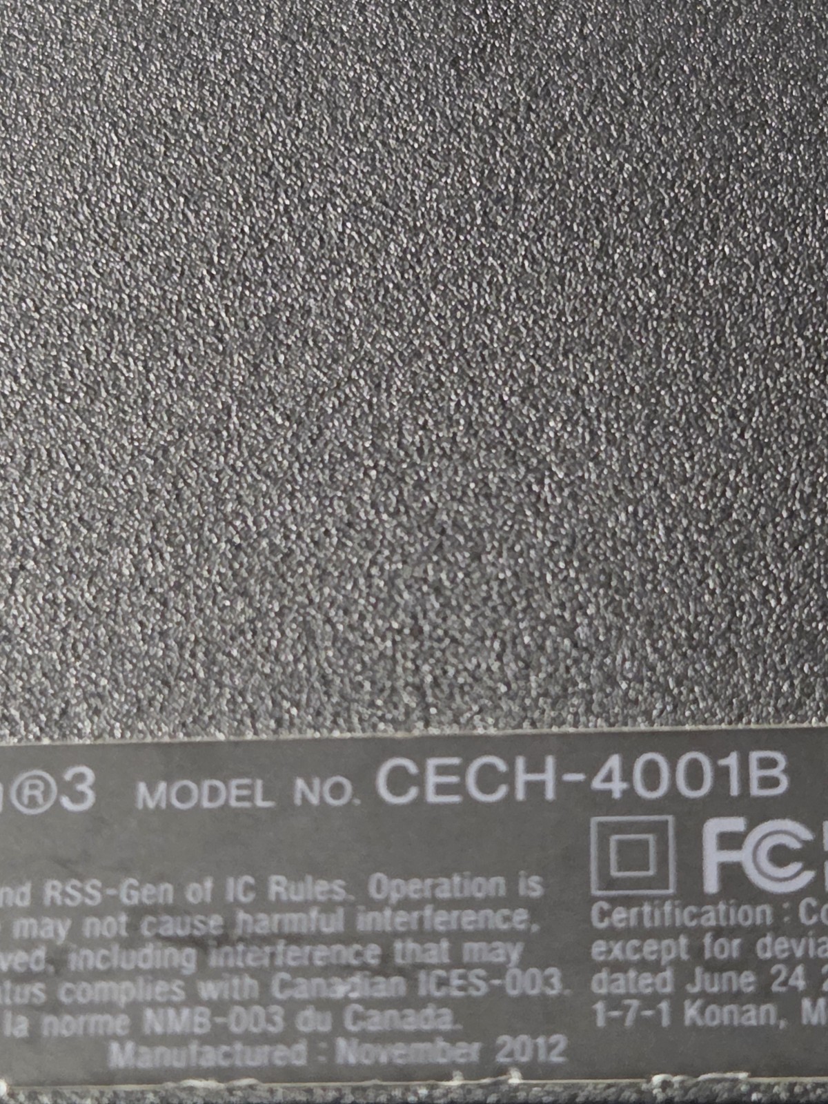 Sony Ps3 Super Slim CECH-4001B Playstation 3 Console Only – As Is Read