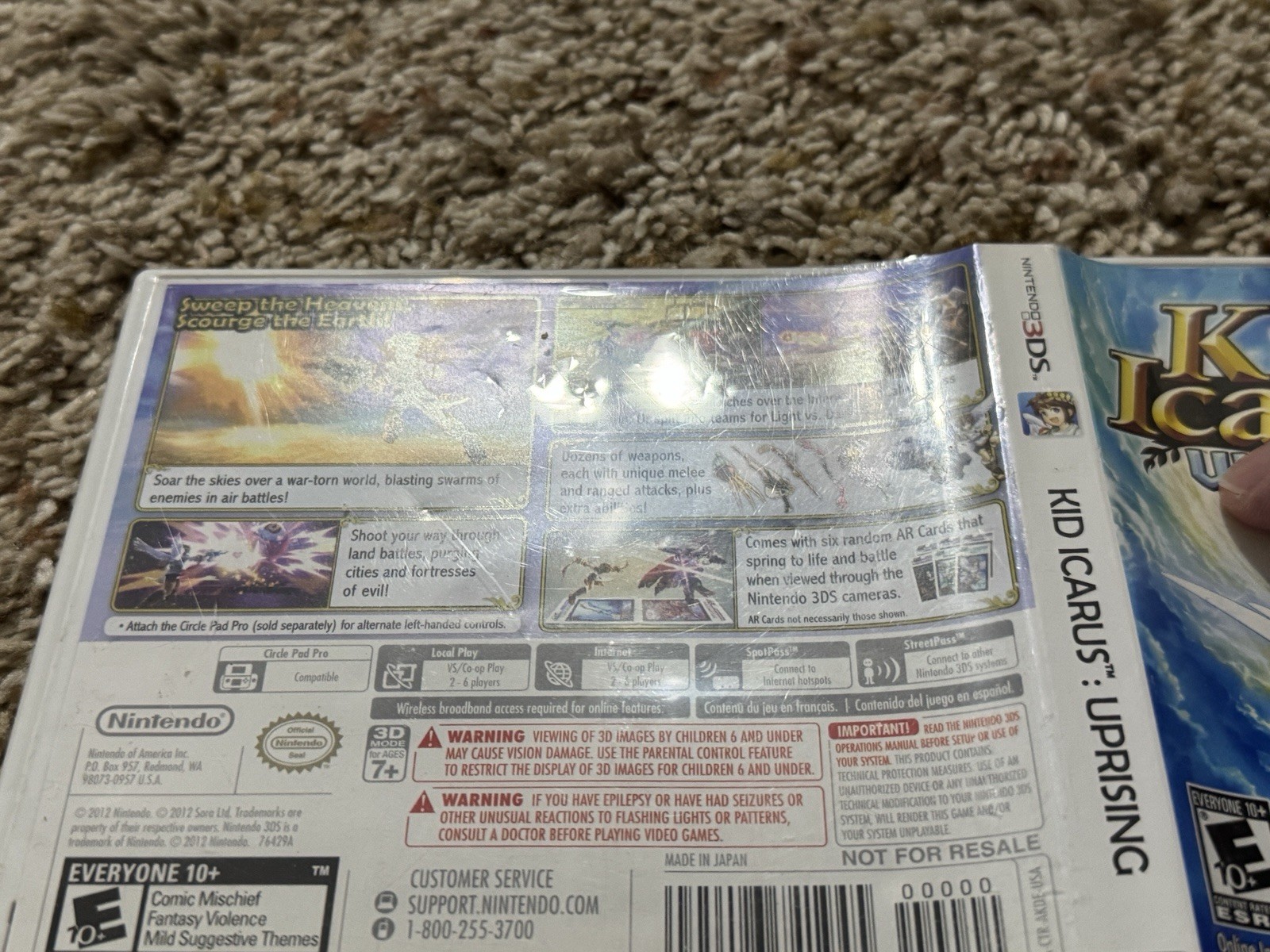Kid Icarus: Uprising – Nintendo 3DS, USA Version, Rare
