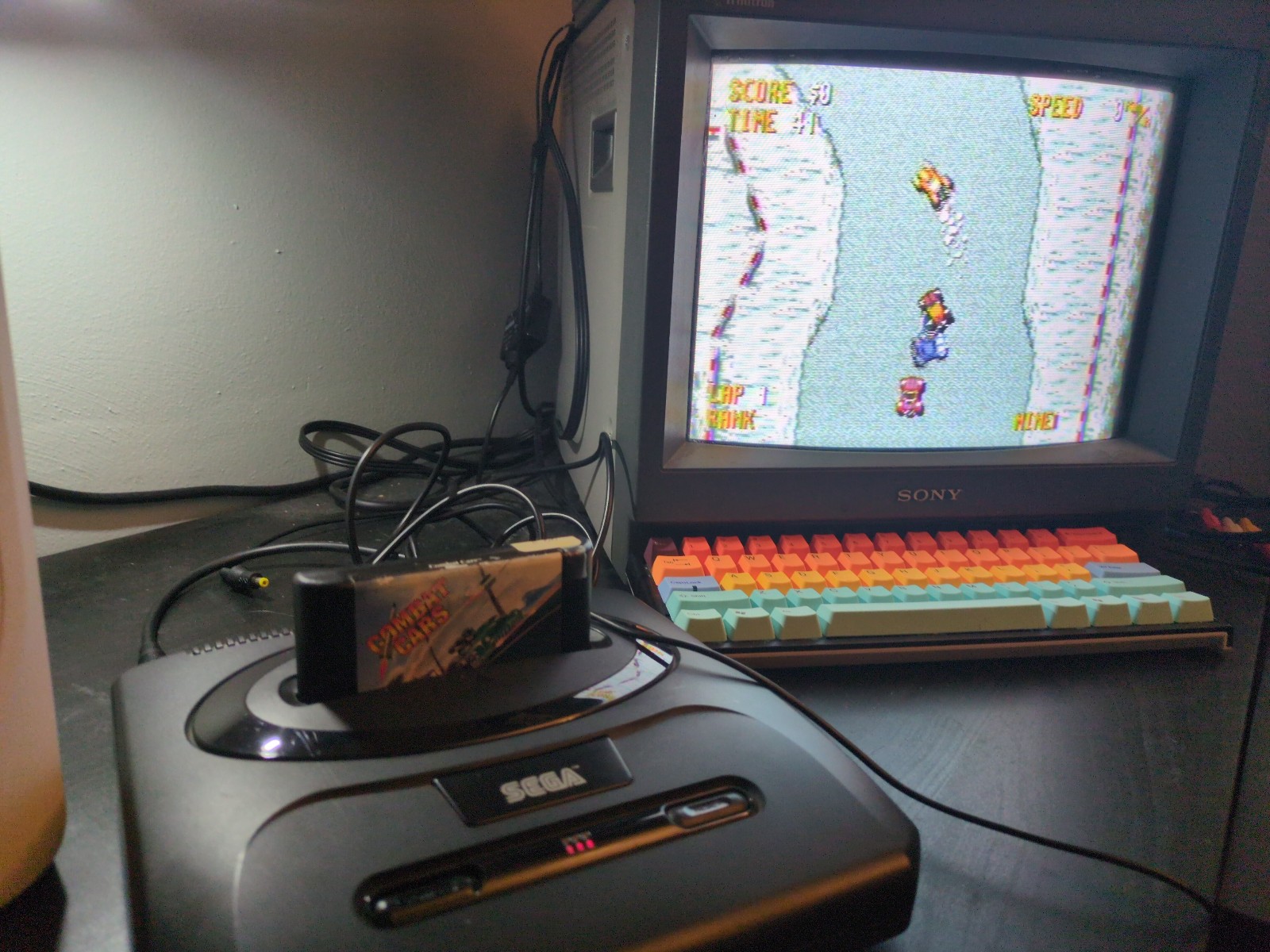 Sega MK-1631 Genesis Model 2 Console – Controller, AC, AV – Tested for one hour!