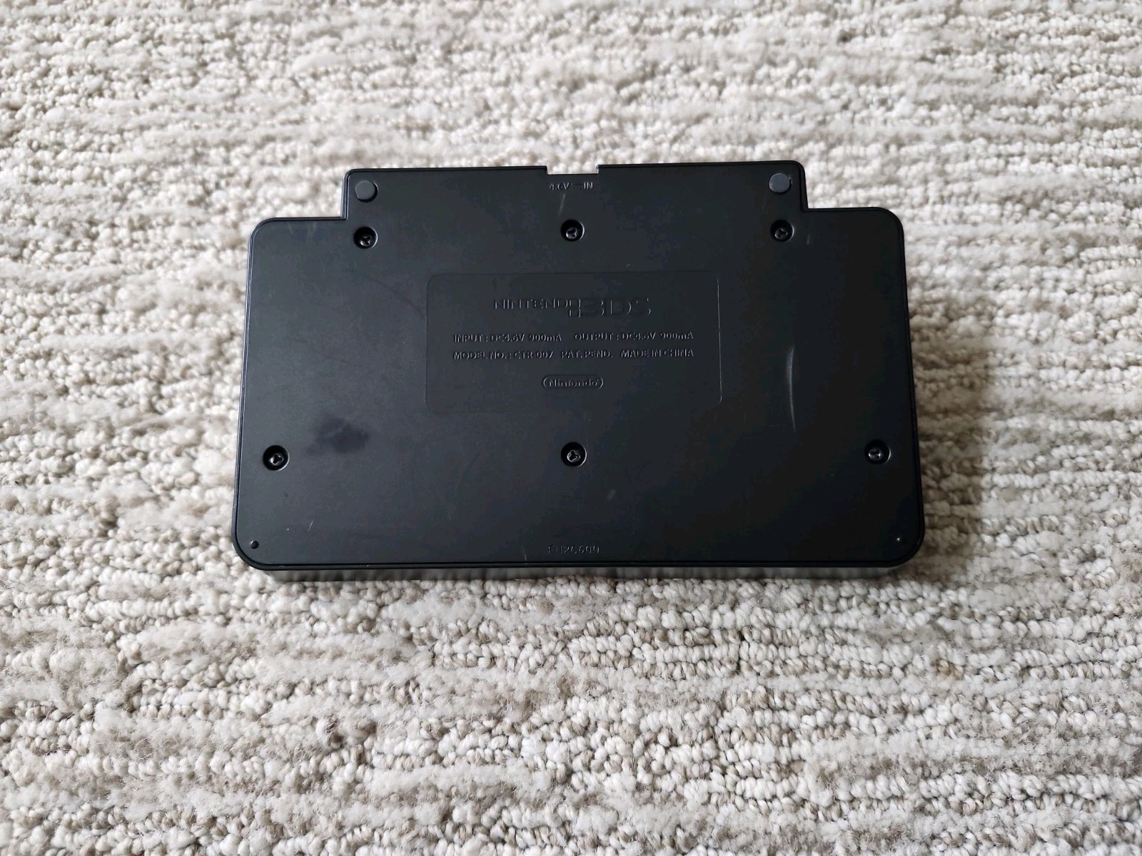 Nintendo 3DS Charging Cradle Dock OEM Stand Only No Cord Black CTR-007 Authentic