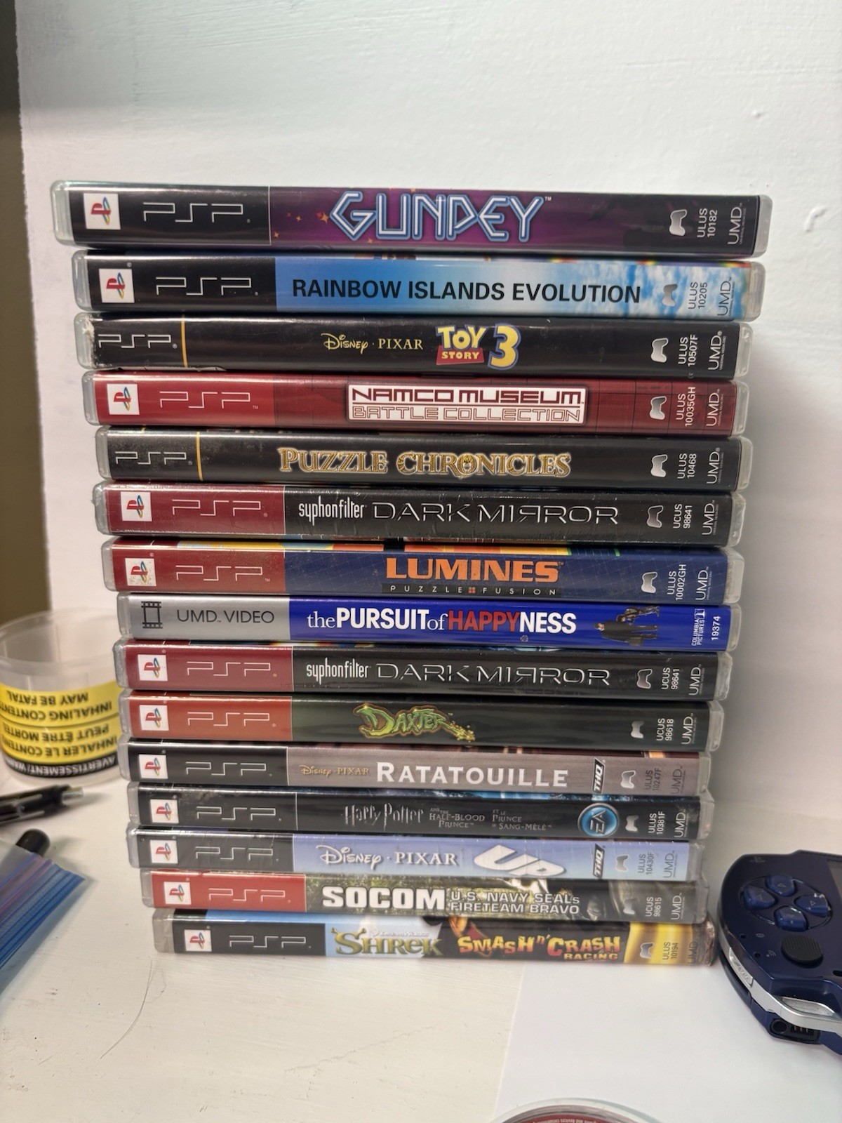 Sony PSP 1001 Bundle – 24 Games/UMDs, Charger, Case, AV Cord + More (read)