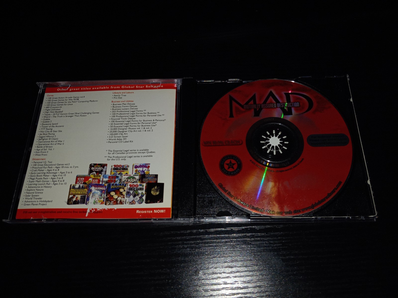 MAD Mutually Assured Destruction (PC CD ROM, 2001) RTS Global Star Software Mint