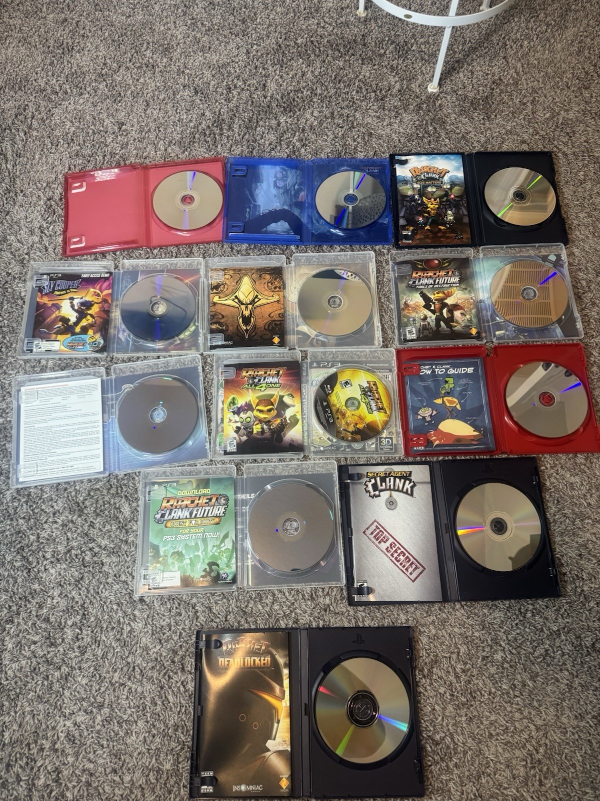 RATCHET & CLANK 12 GAME LOT PS2 PS3 PS4 PS5 SERIES COLLECTION TESTED