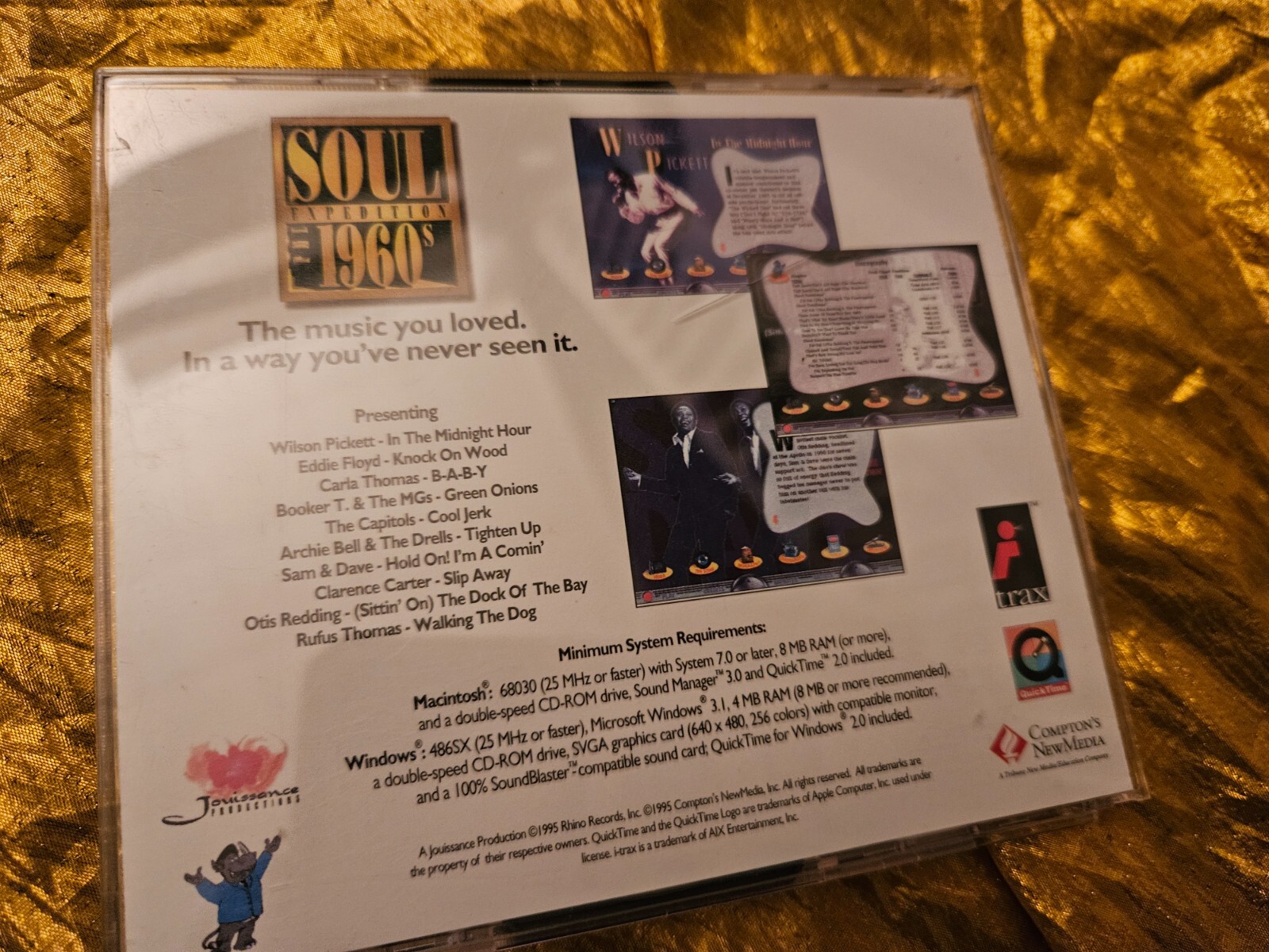 SOUL EXPEDITION THE 1960’s Compton’s NewMedia RHINO 2 CD’s PC CD-ROM Windows MAC