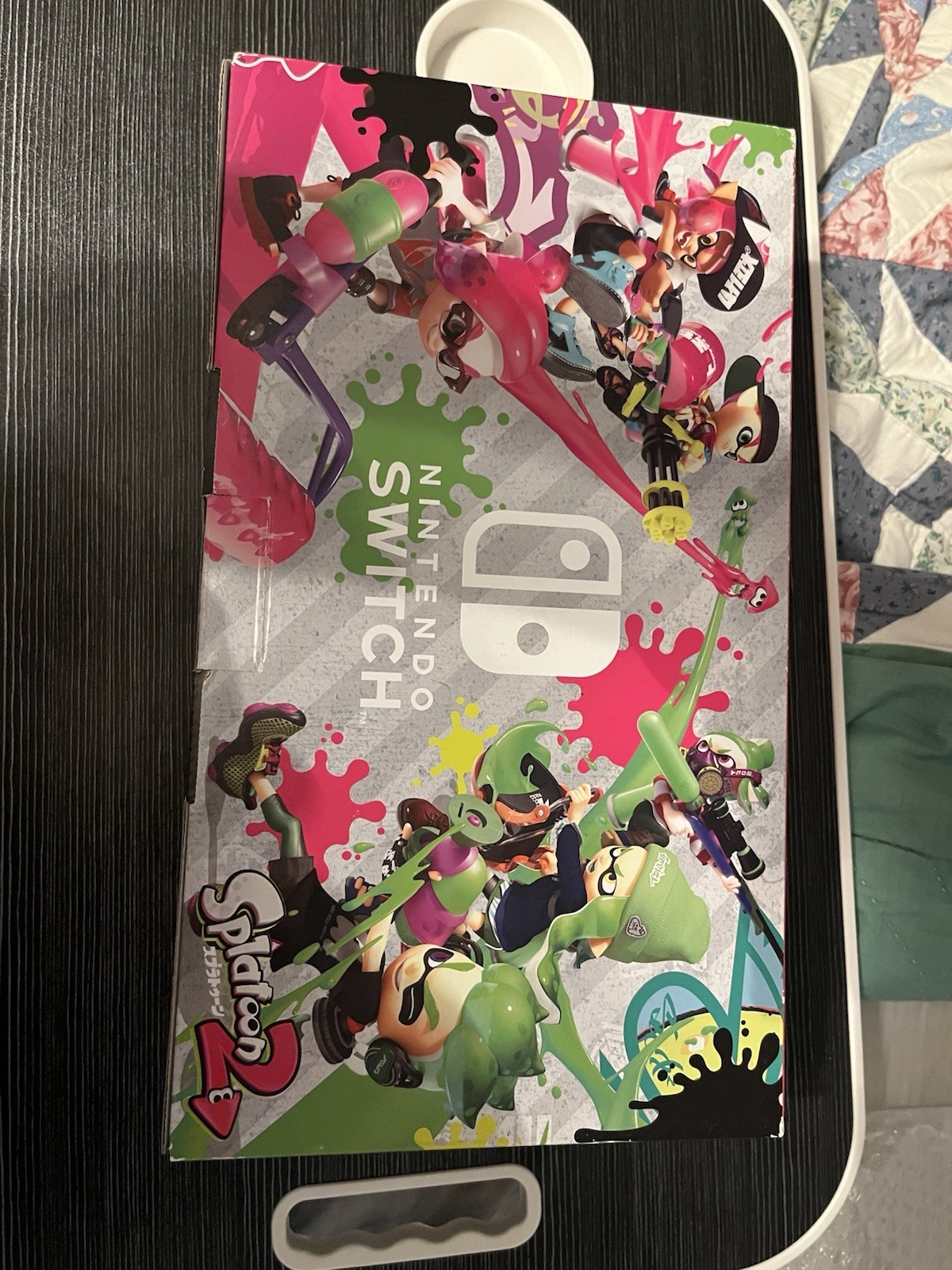 Nintendo Switch Splatoon 2 Edition HAC-001 NTSC-J Console Green/Pink Joy-Con Box