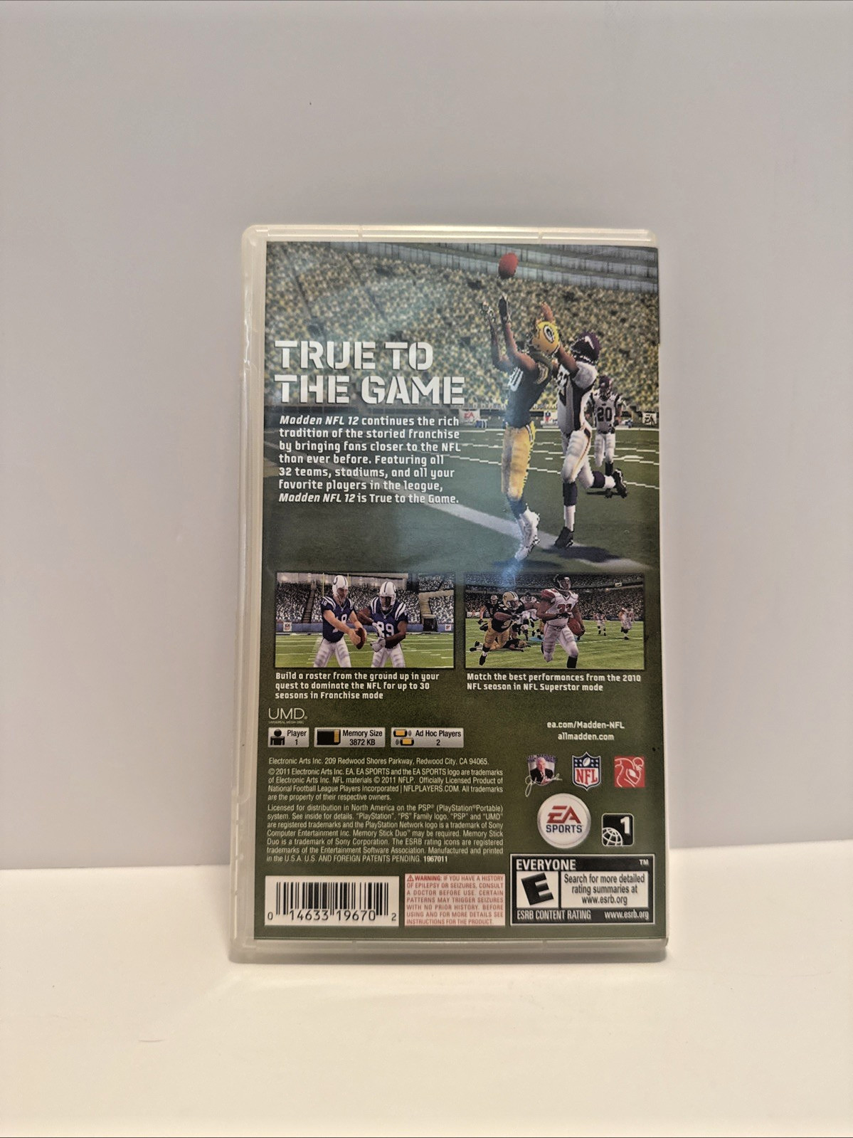 Madden NFL 12 Sony PlayStation Portable PSP 2011 CIB