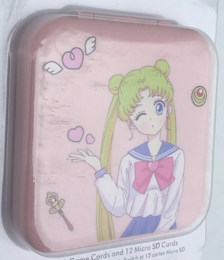 Premium Rubber Game Card Case Storage Box For Switch Sailor Moon Kawaii New