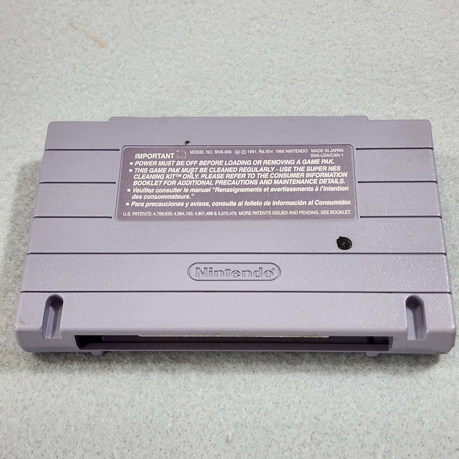 Dennis the Menace Super Nintendo (SNES 1991) Video Game Cartridge Only- Untested
