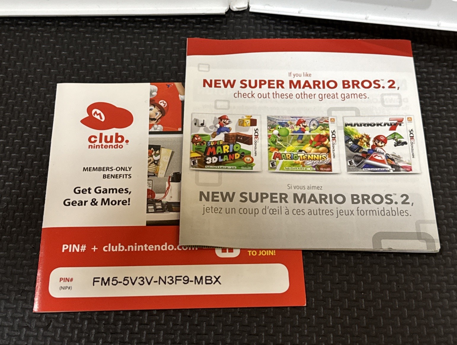 Case and Flyers Only NO GAME New Super Mario Bros 2 Nintendo 3DS Authentic