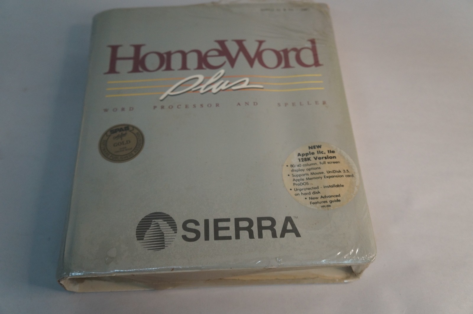 Sierra Homeword Plus 1985 Computer Software Apple IIc, IIe 128K Version SEALED!