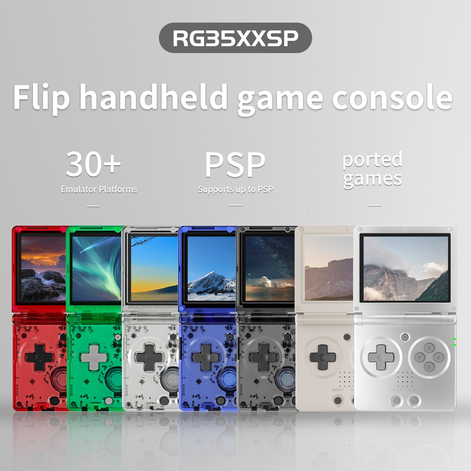 RG35XX SP Flip Anbernic Black Linux Handheld Game Console
