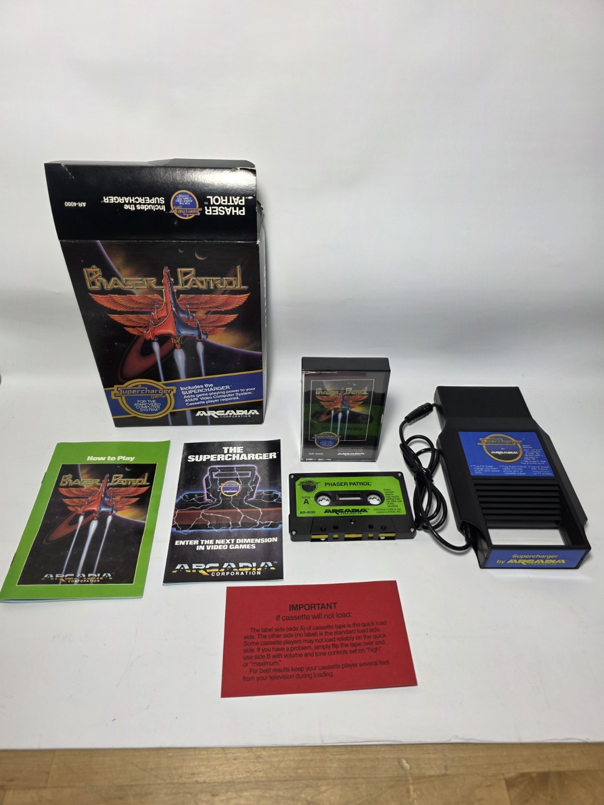 1-7 CIB MINTY Arcadia Starpath Supercharger Games Atari