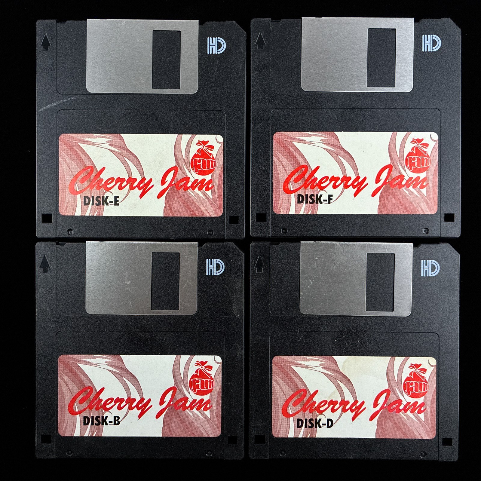 AS-IS 1996 Cherry Jam PC-9801 PC98 3.5″ VN PC Visual Novel Game Missing Disks
