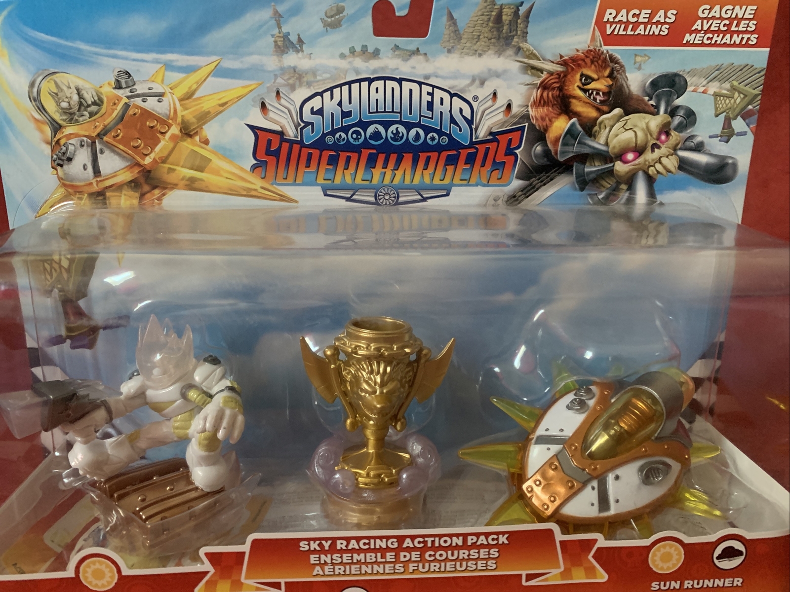 Skylanders Superchargers Sky Racing Action Pack Astroblast Sun Runner Trophy 🏆