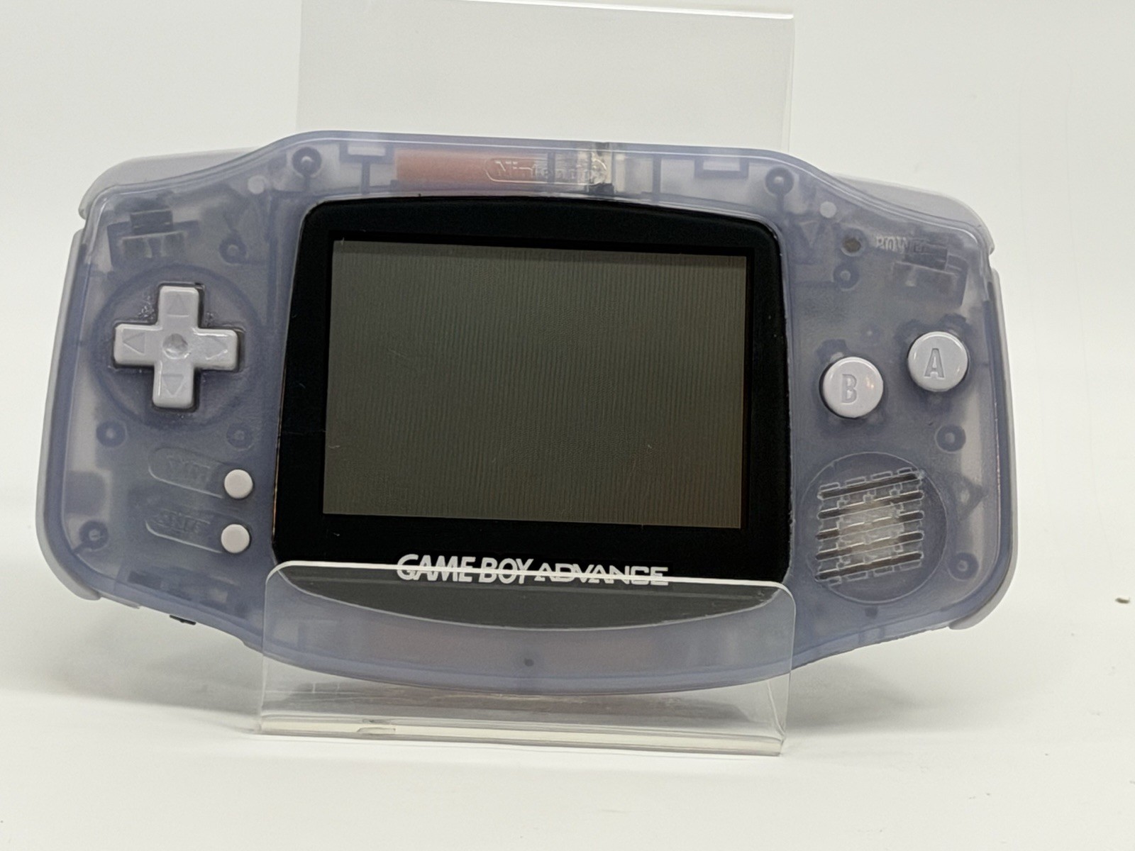 Nintendo GameBoy Advance GBA Clear Glacier Video Game Console AGB-001