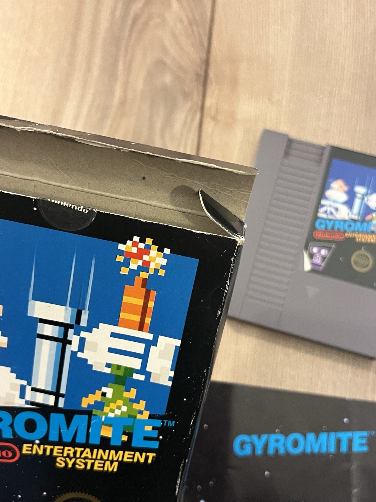 Gyromite (Nintendo NES, 1985) 5-Screw w/ Hangtab Black Box CIB Complete Tested