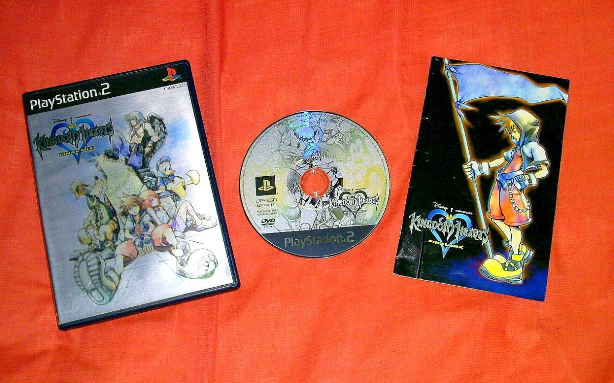 Lot 4 Kingdom Hearts & II & Final Mix & Final Mix + set PS2 Japanese Version