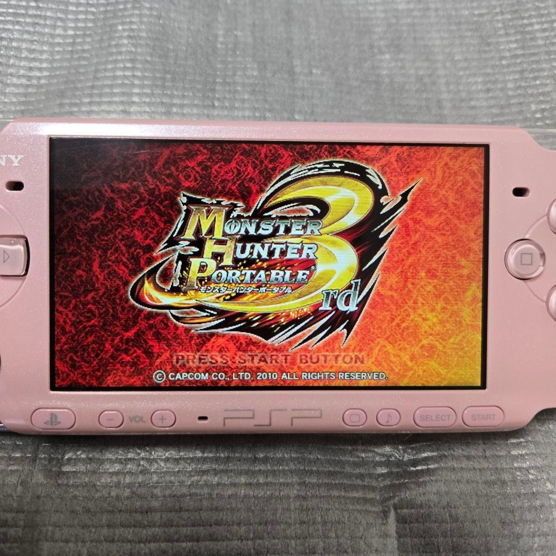 Excellent Sony PSP-3000 PSP 3000 Console Pink Region Free