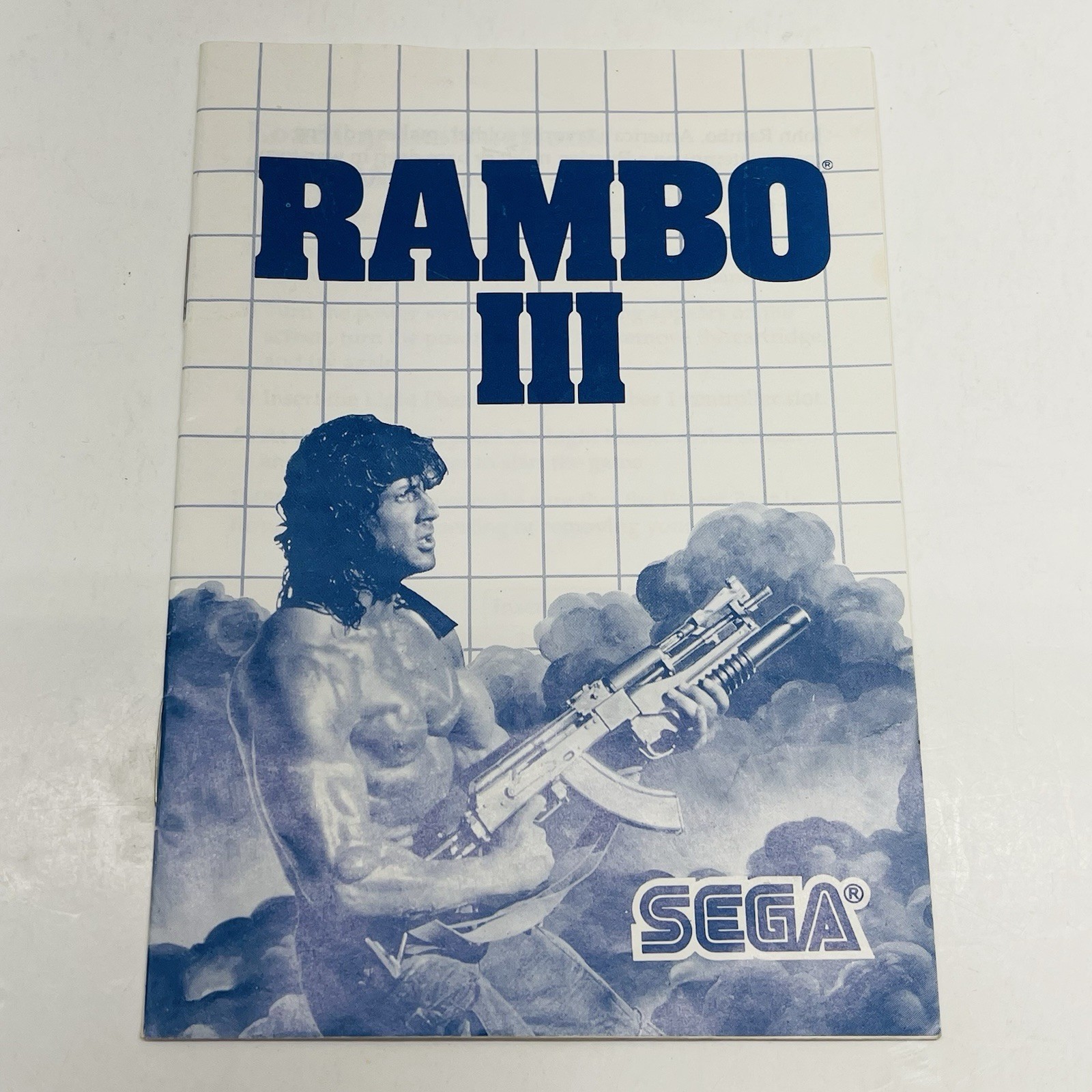 Rambo III 3 (Sega Master System, SMS 1986) CIB Complete w/ Manual Authentic