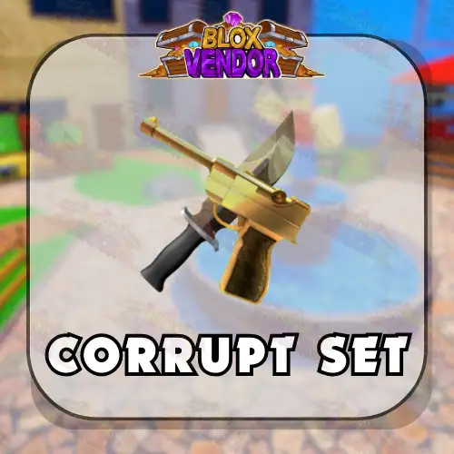 Murder Mystery 2 MM2 Corrupt Set Godly Knifes and Guns