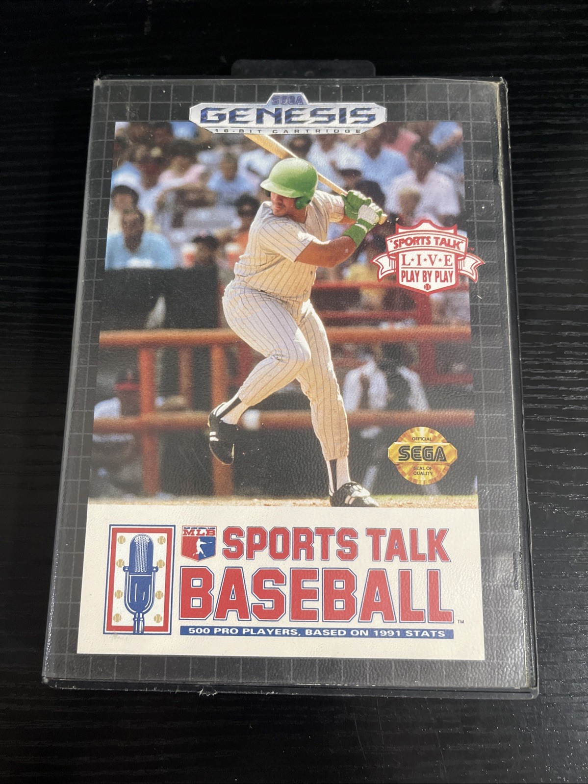 Sports Talk Baseball MLB – SEGA Genesis, Case & Cartridge, Tested & Working