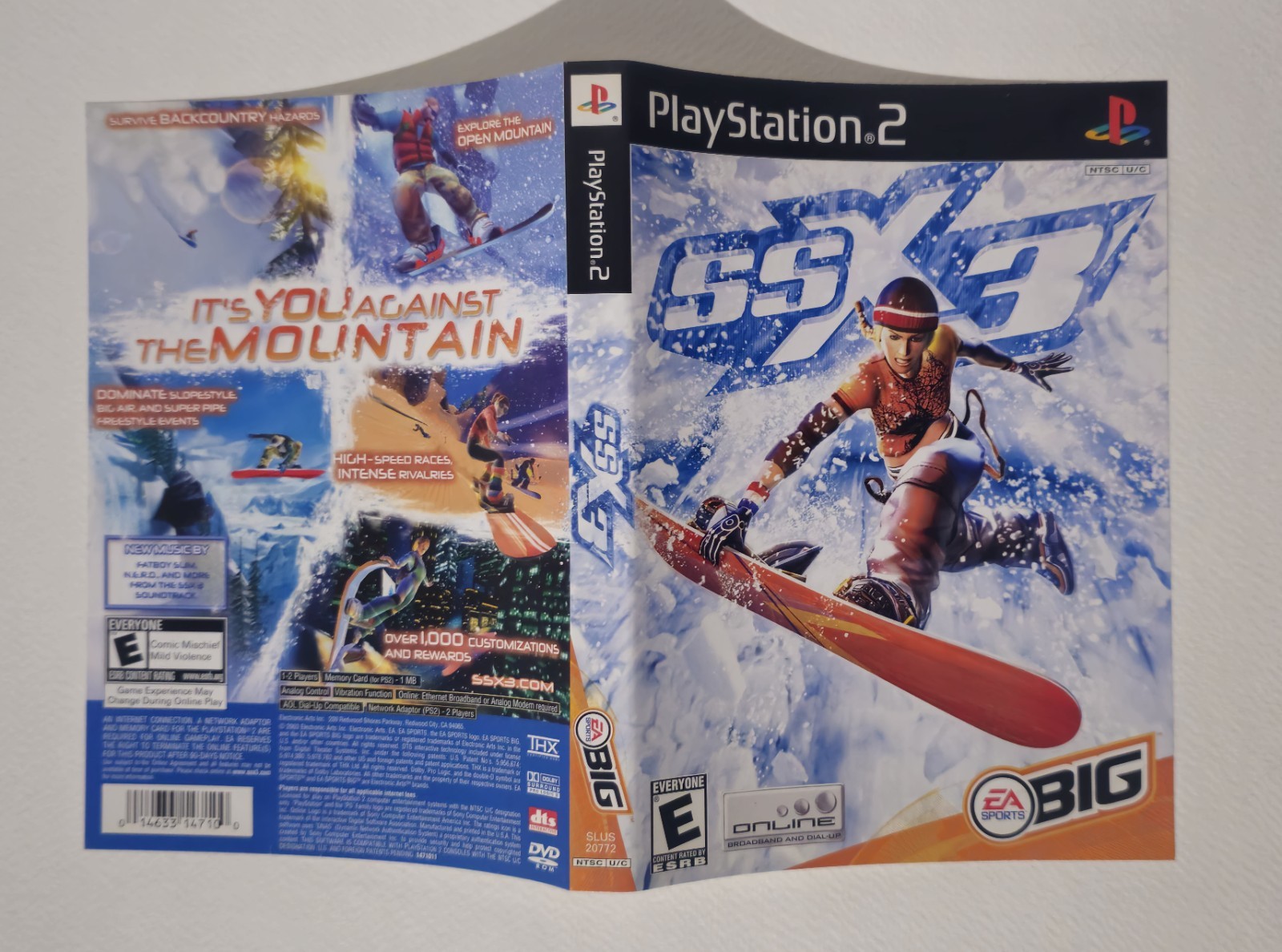 SSX 3 Black Label (Sony PlayStation 2, 2003) CIB TESTED