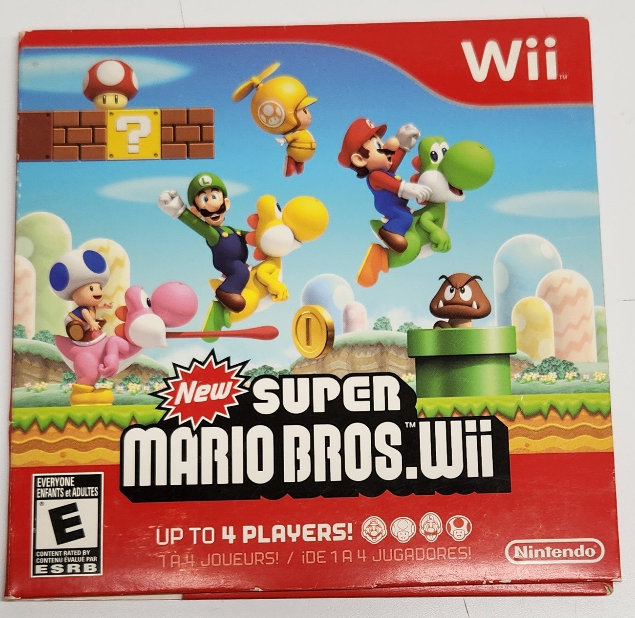 New Super Mario Bros. Wii (Nintendo Wii, 2009) with Sleeve, Tested