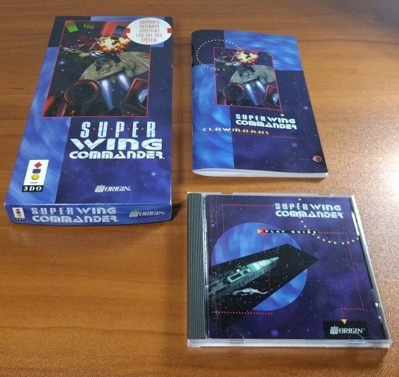 Super Wing Commander (3DO, 1994) Long Box + Manual & Jewel Case (No Disc) NM Box