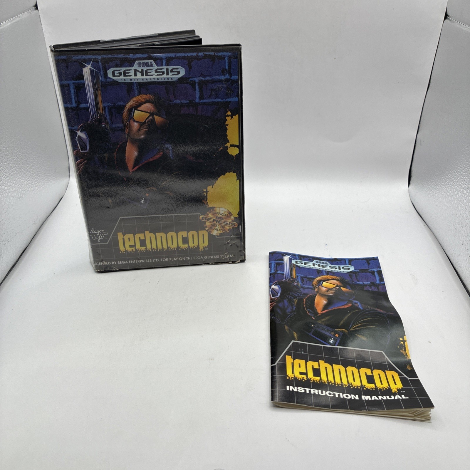 Sega Genesis Technocop Box & Manual Only No Game Included…Please Read