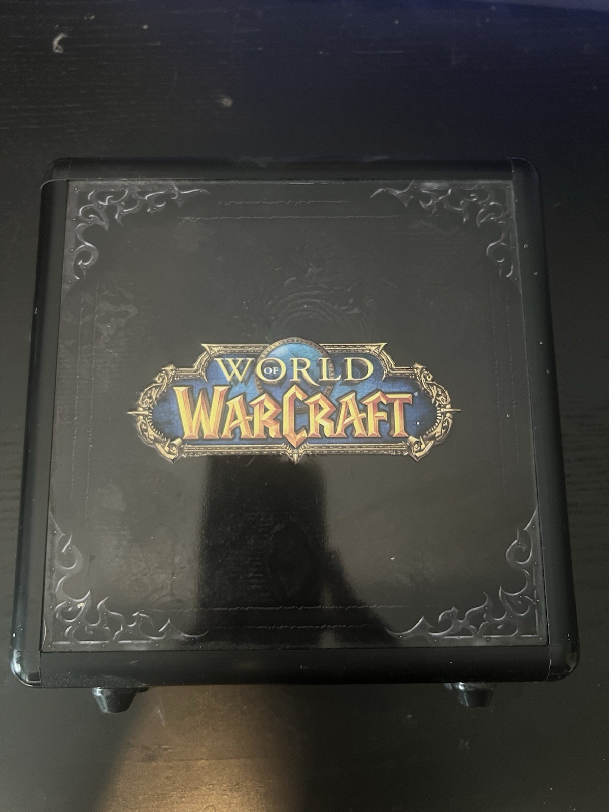 World of Warcraft Poker Set RARE Blizzcon 2011 Some Damage To Case