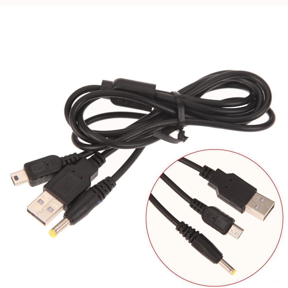 3.9Ft 2In1 Charge Data Transfer USB Cable Cord for Sony PSP 1000 2000 3000 4.0mm