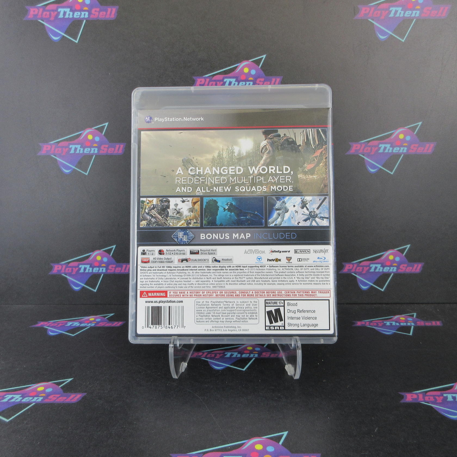 Call of Duty Ghosts PS3 PlayStation 3 Complete – 1 Year Warranty EX Cond
