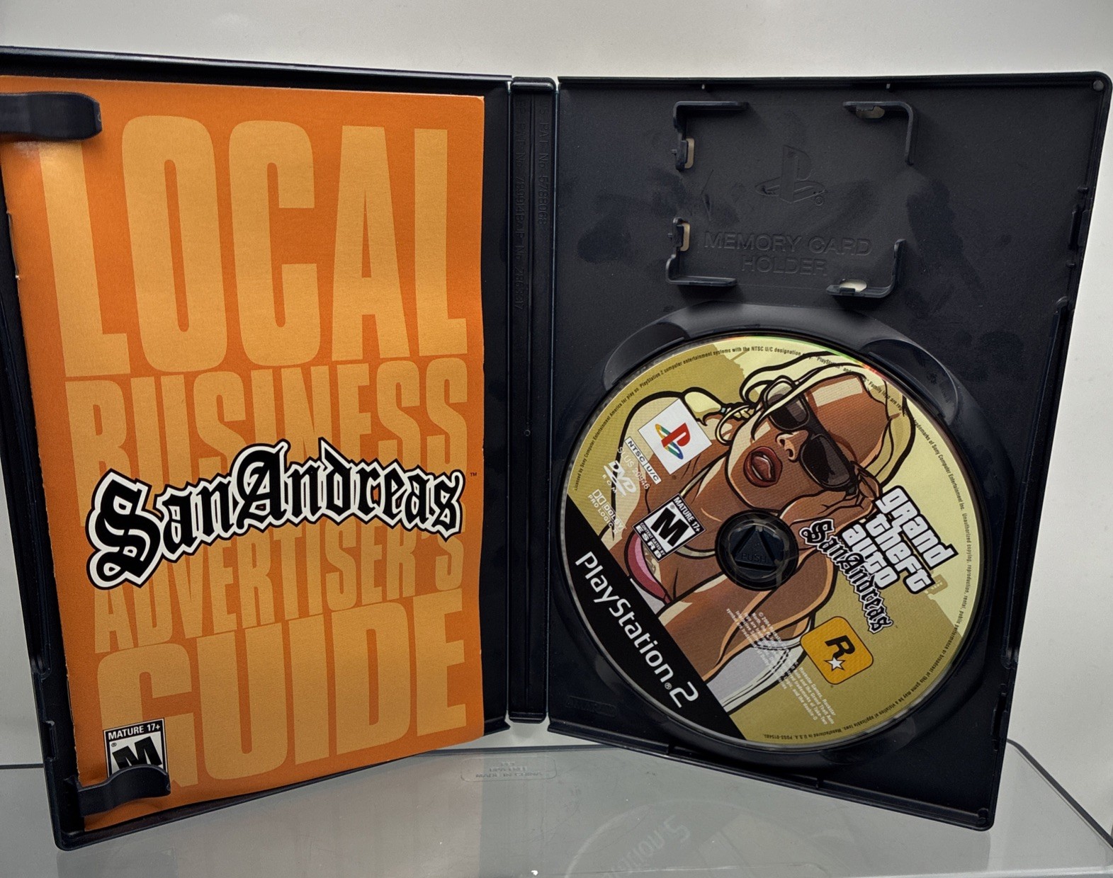 GTA Grand Theft Auto San Andreas PS2 Manual Included No Map Clean Disc