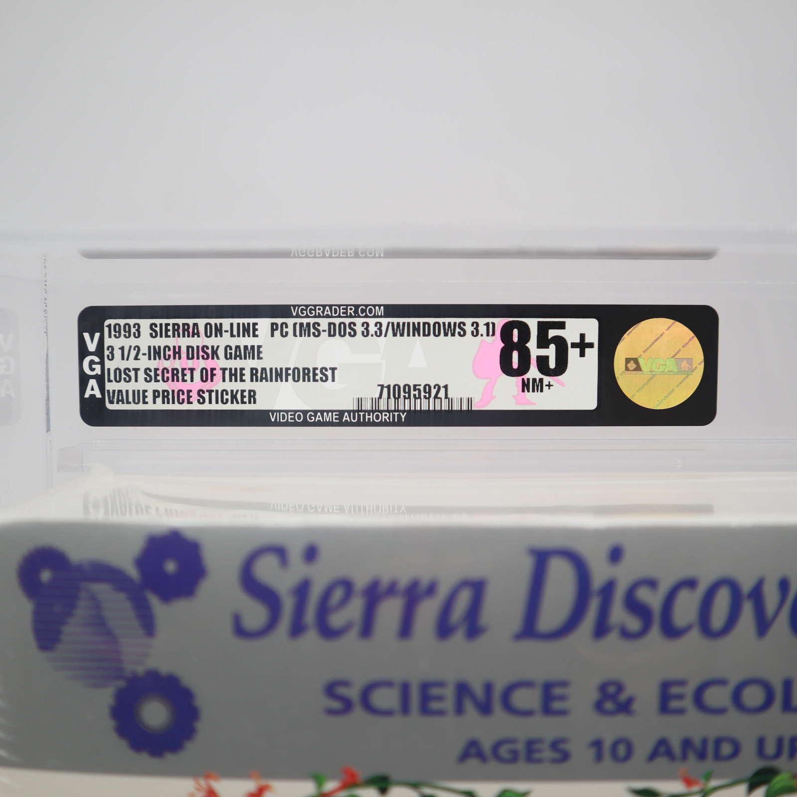 SIERRA: LOST SECRET OF THE RAINFOREST – VGA GRADED 85+ NEW Sealed PC 3 1/2″ DISK