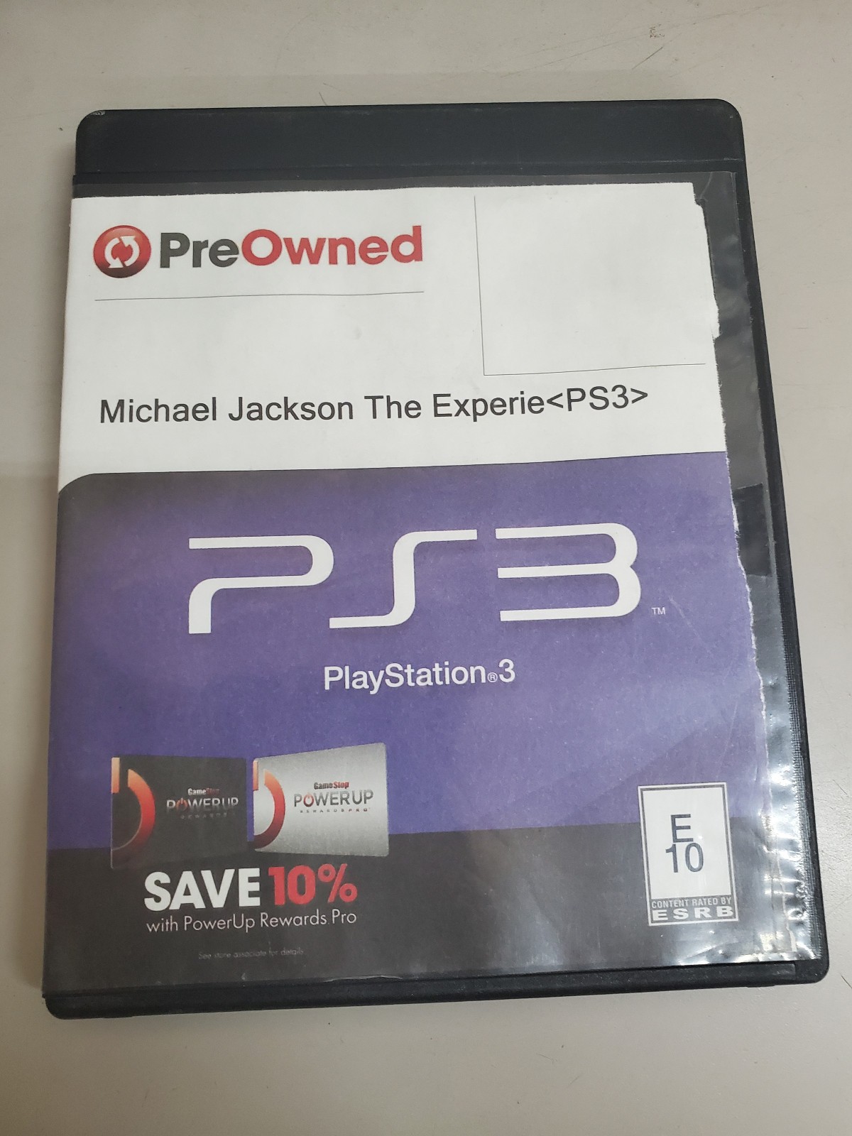 Michael Jackson The Experience PS3 PLaystation 3 No Manual GS case Tested