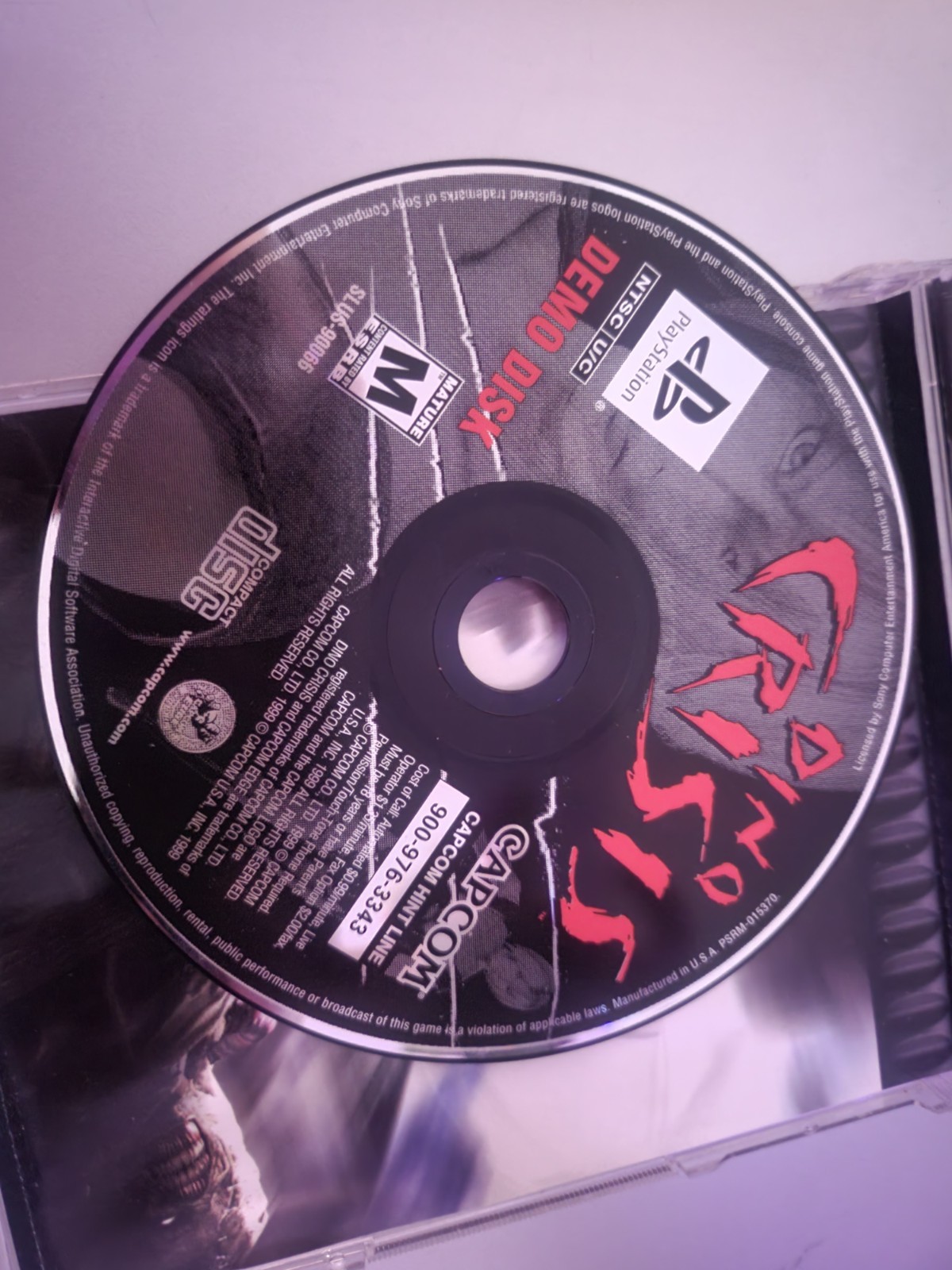 Resident Evil 3 Nemesis w/ Dino Crisis Demo PS1, CIB Pristine Scratch Free Discs