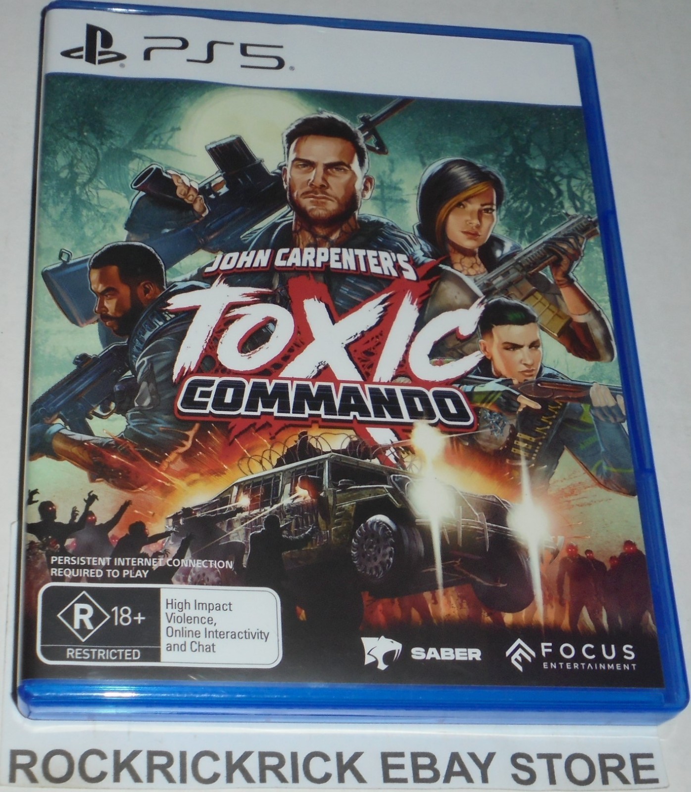 PLAYSTATION 5 GAME JOHN CARPENTER’S TOXIC COMMANDO RATED R18+ 2026