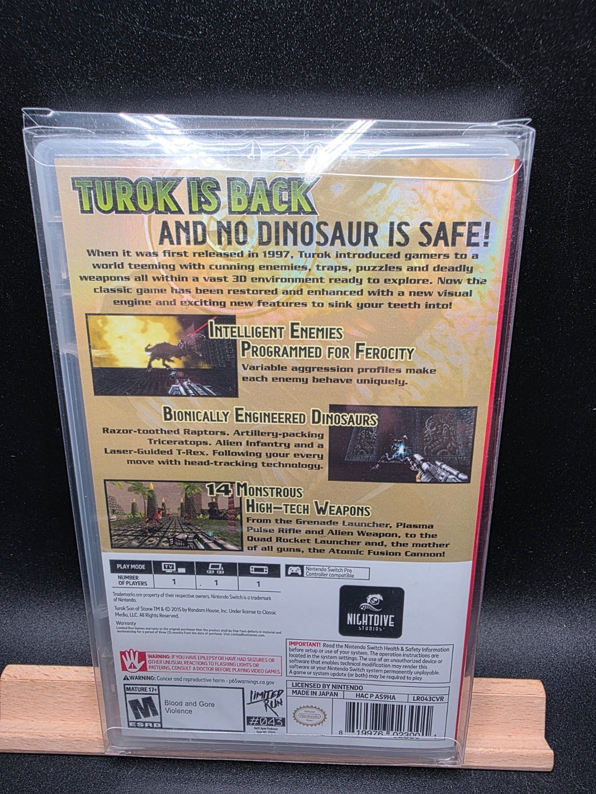 Turok Standard Edition (Nintendo Switch, 2019) Brand New Sealed