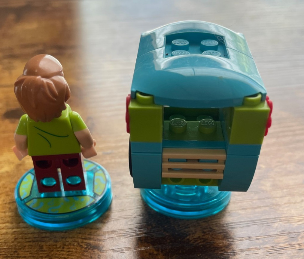 SHAGGY AND MYSTERY MOBILE figure Lego Dimensions tag video game.SCOOBY DOO
