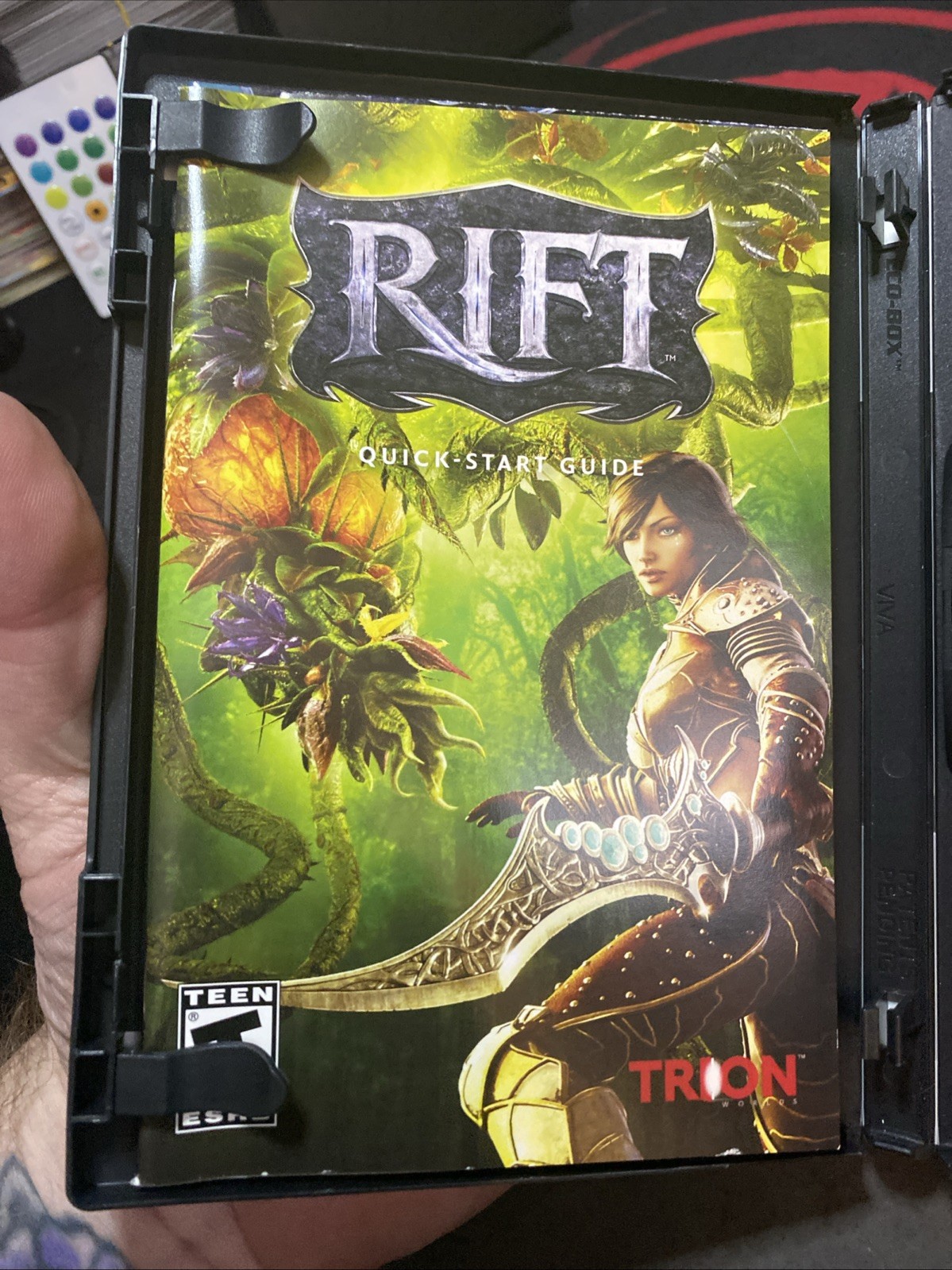 Rift PC DVD-ROM Video Game 2011 Software with Poster Trion role playing CIB