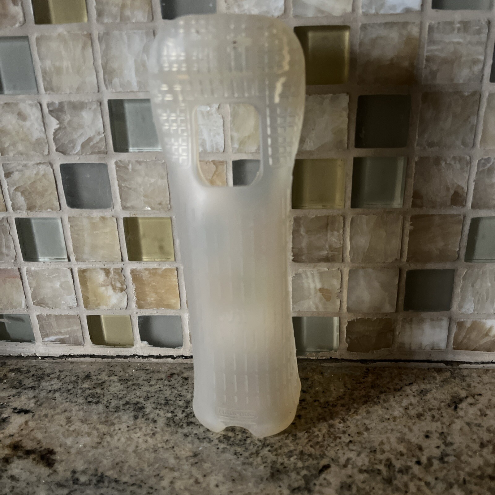 Nintendo Wii Remote MotionPlus AddOn Rubber Silicone Gel Grip Cover Sleeve Clear