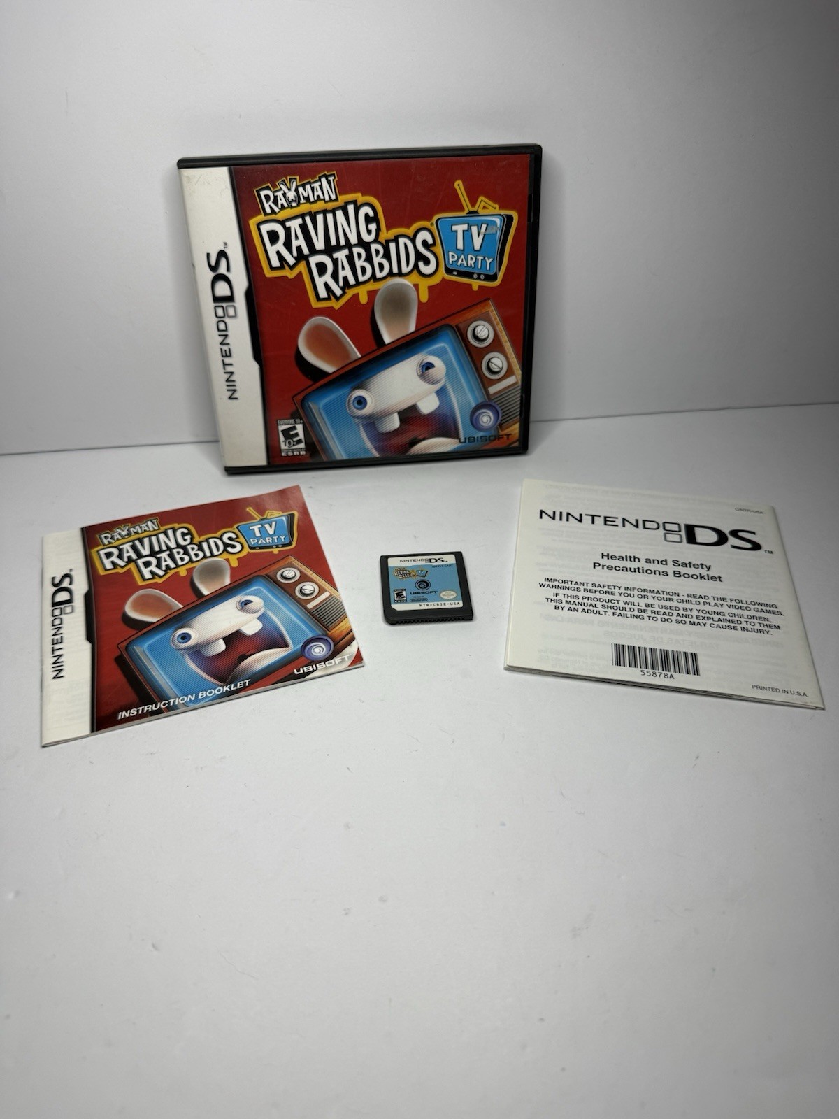Rayman Raving Rabbids TV Party – Nintendo DS – Complete w/ Manual – Works
