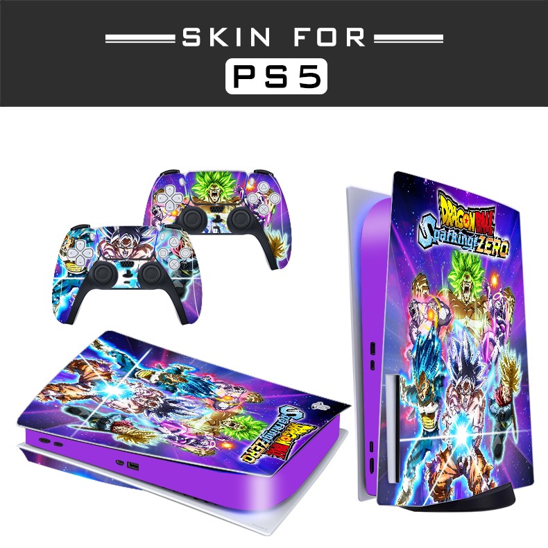 PS5 Standard Disc Console Controllers Skin DRAGON BALL Sticker Decal 2 Pack