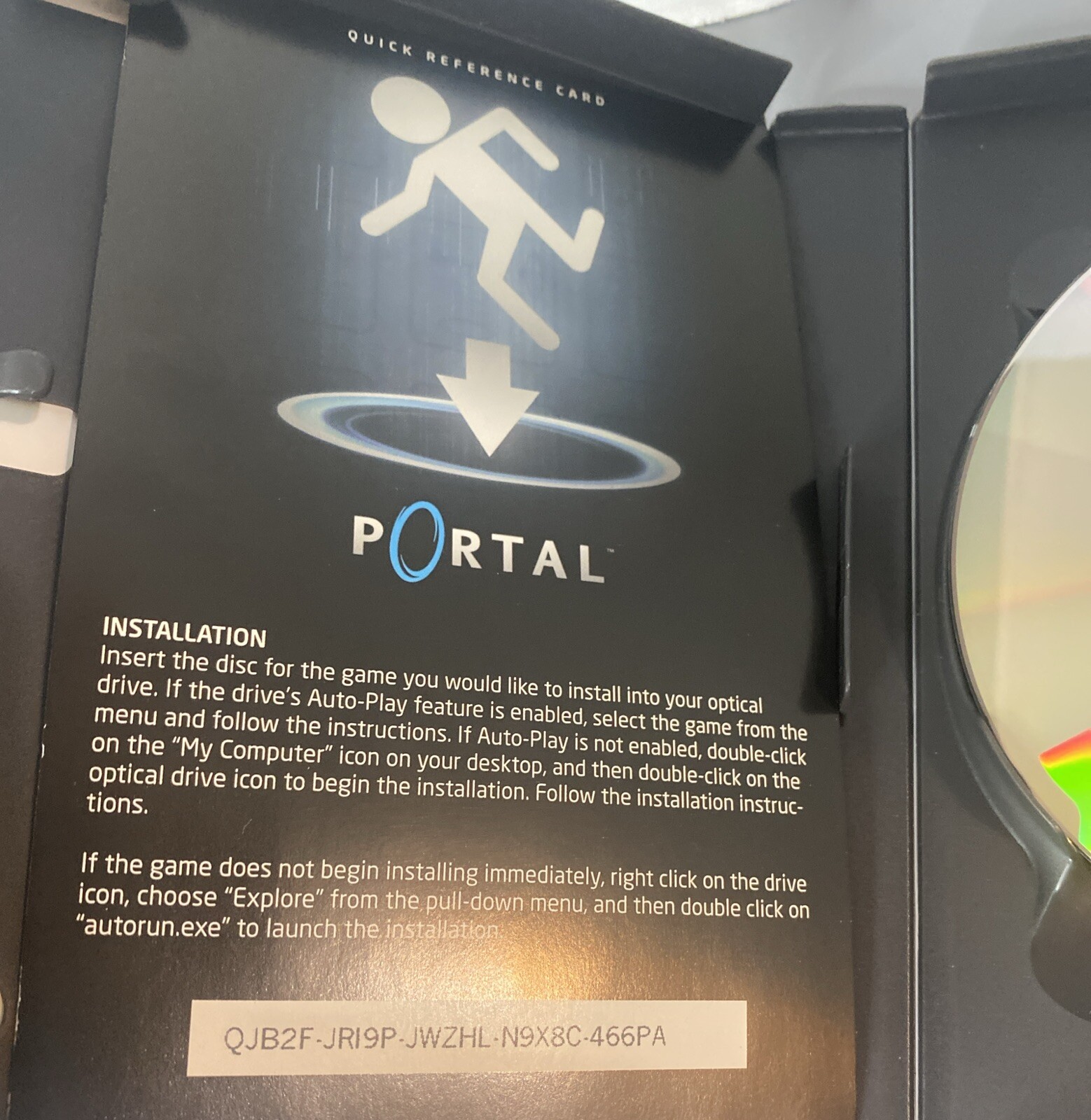 Portal PC DVD-ROM Game Valve Complete w/ Case Manual Tested FAST SHIP