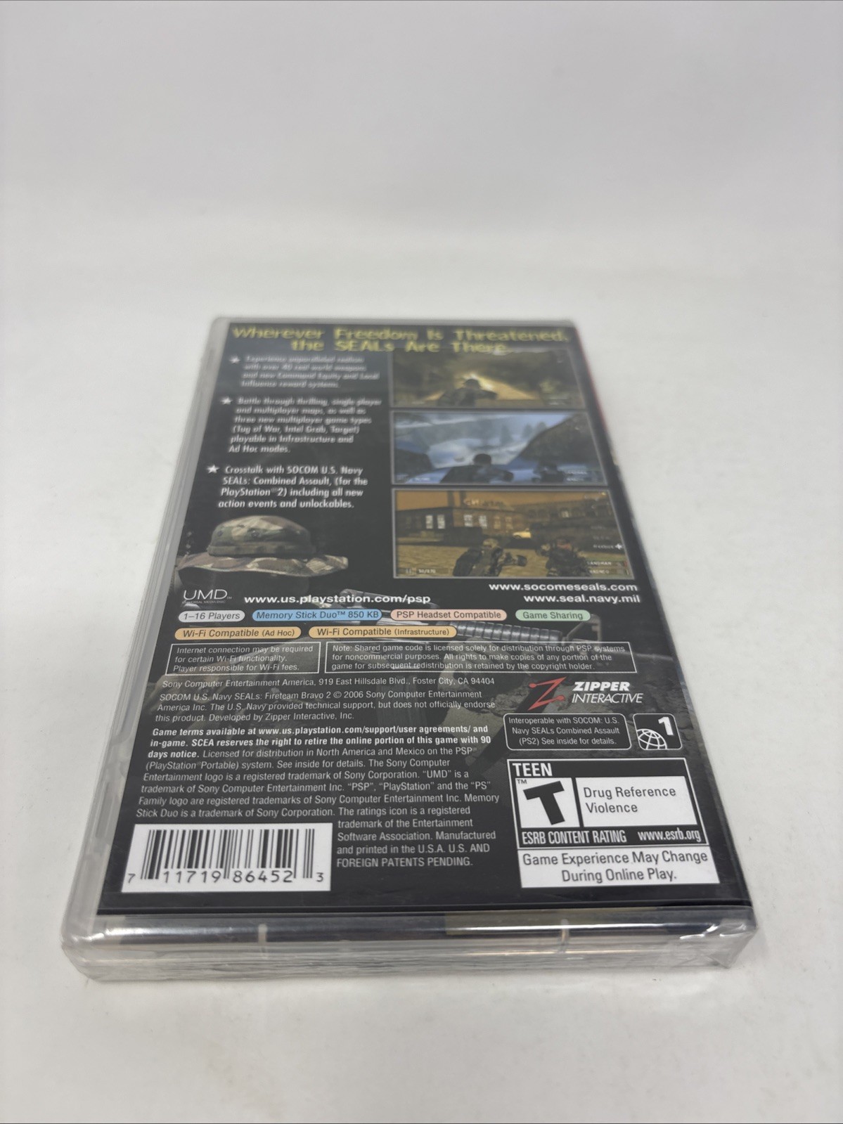 SOCOM U.S NAVY SEALS (FireTeam Bravo 2) – GREATEST HITS (Sony PSP) – NEW