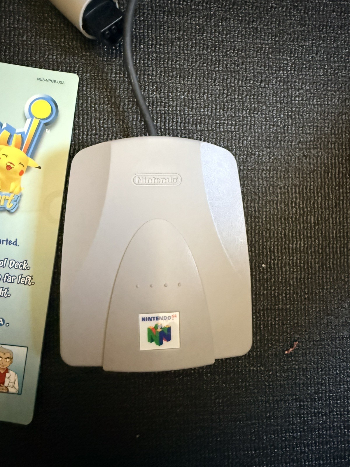 Vintage Nintendo 64 Hey You, Pikachu! Game & VRU Voice Recognition Unit