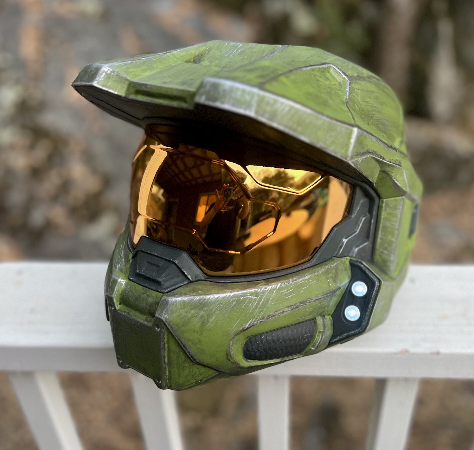PREMIUM Halo Infinite Master Chief Full Sized Wearable Helmet with LED Lights