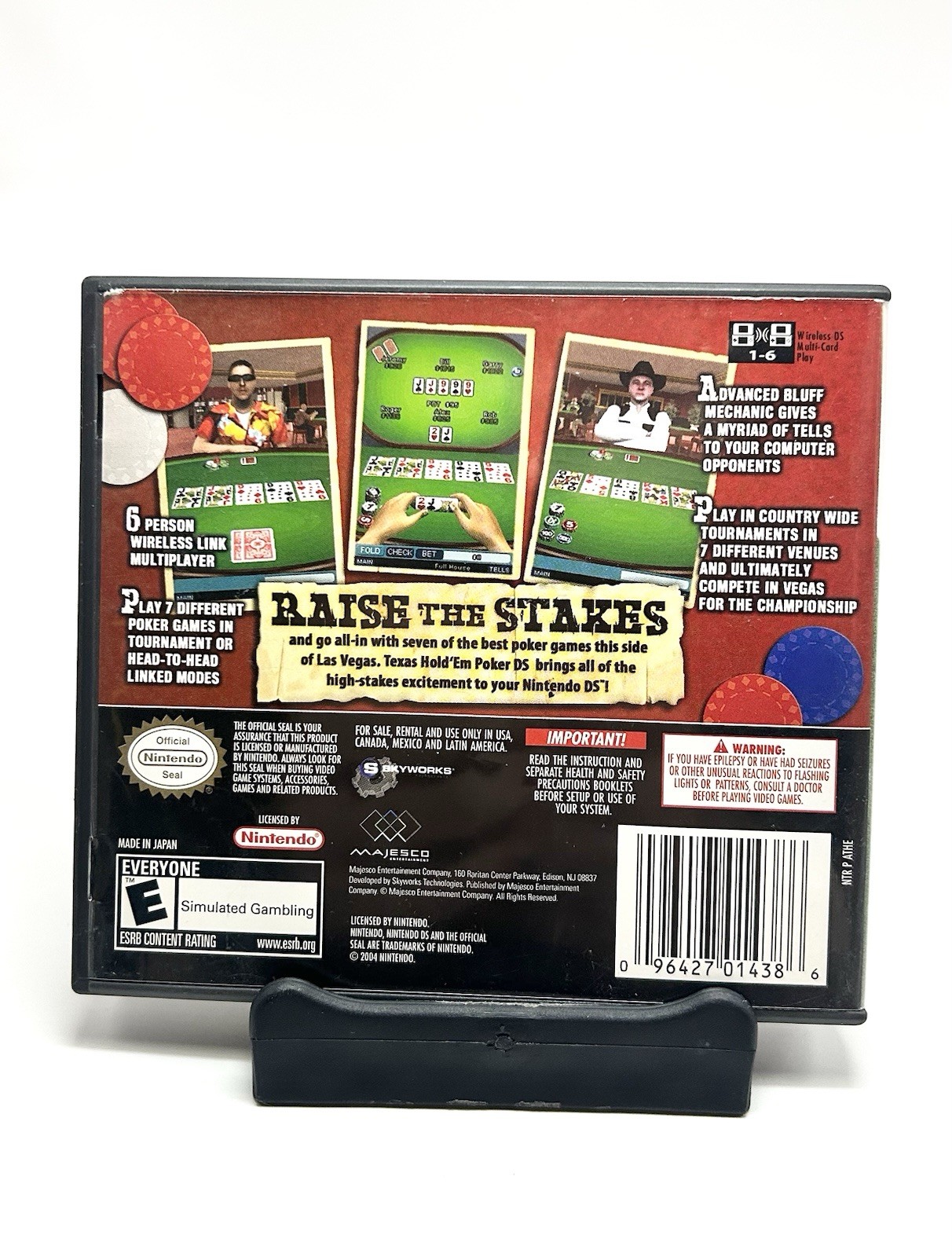 Nintendo DS Texas Hold ’em Poker Majesco 2004 Casino Multiplayer CIB NTSC-U/C