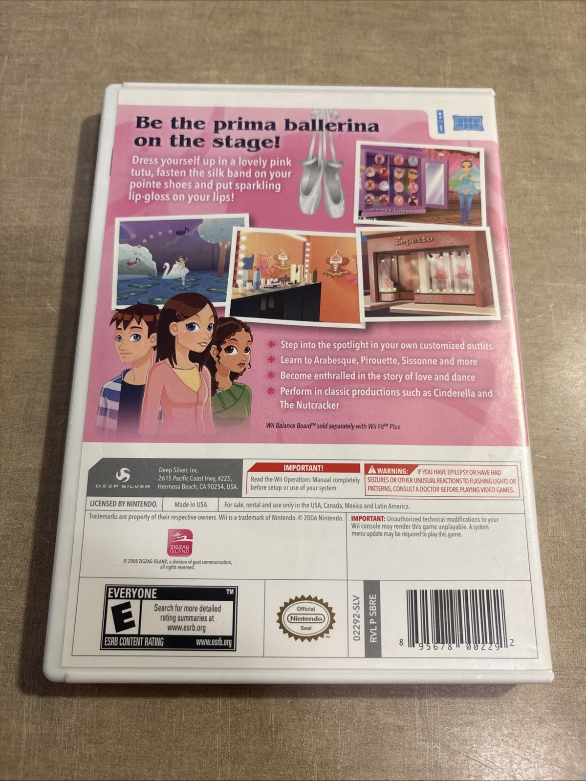 Let’s Play Ballerina – Nintendo Wii Tested Very Good CIB